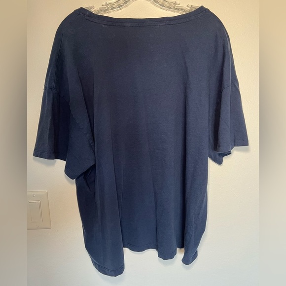 The Rolling Stones Navy Band Tee with Tie Dye Tongue Graphic Plus Size XXL - Picture 6 of 6